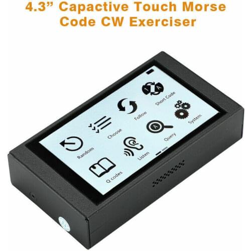CW Trainer Decoder Morse Code Capactive Touch Screen Automatic Key Exerciser