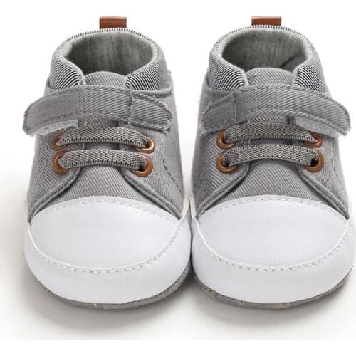 Baby Boys Soft Soled Lace-Up Leisure Anti-Slip Casual Toddler First Walkers Shoes 0-18M 2021