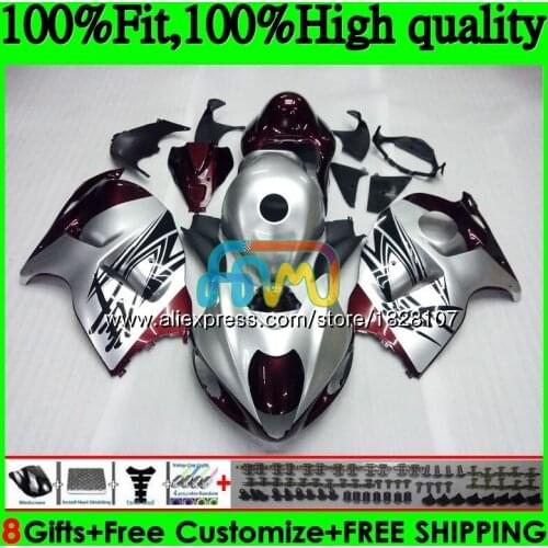 Injection For SUZUKI Hayabusa GSXR 1300 GSXR-1300 57BS.171 GSXR1300 08 13 14 Red silvery 15 16 2008 2013 2014 2015 2016 Fairing