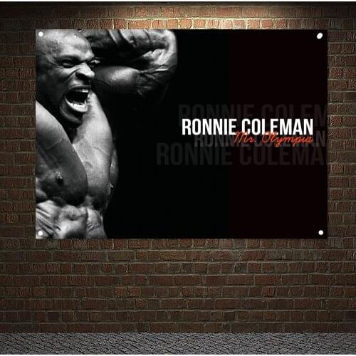 Workout Poster Canvas Painting Wall Art Man Muscular Body Wall Hanging Banners Flag Stickers Boxing Martial Arts Hall Gym Decor
