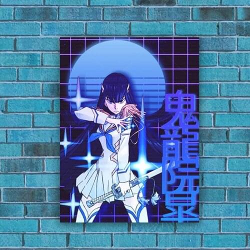 Kill La Kill Satsuki Kiryuin Anime Home Decor Canvas Posters Manga Prints Decoration Art Wall Pictures Living Room Painting