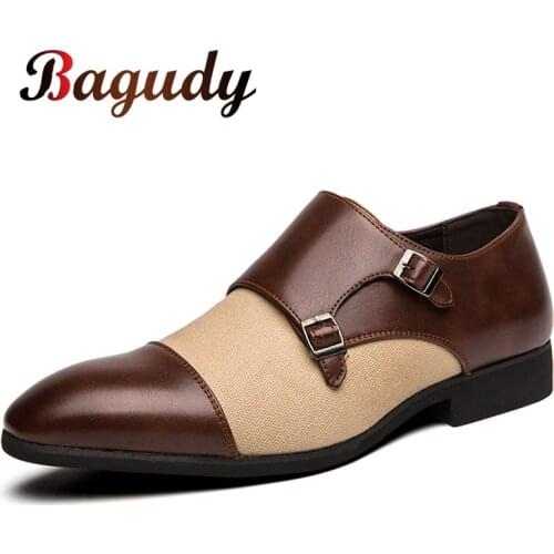 New Arrival Retro Shoes Men Classic Business Formal Leather Derby Shoes Office Leather Shoes Men Oxford Wedding Dress Shoes 48