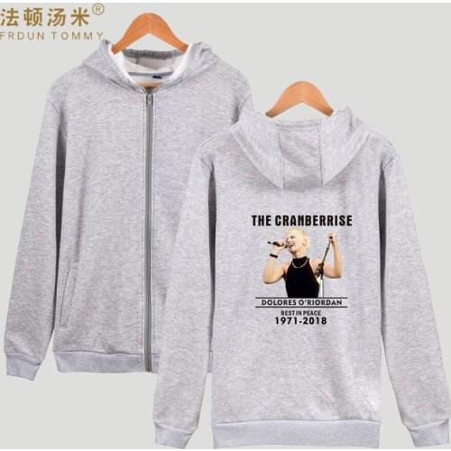 NEW FASHION The Cranberries Women Hoodies Zipper Lead Singer Dolores O'riordan Fashion Mens Hoodie Sweatshirt Casual Clothes