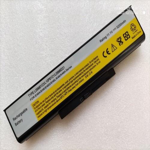 New L09M6Y23 for Lenovo E46 E46A E46L E46G K46 K46A L09M6D21 L10P6Y21 Laptop Battery 11.1V 5200mAh