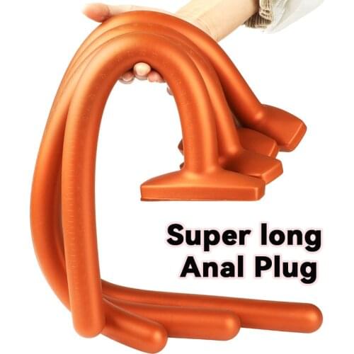 70cm Super Long Anal Whip Soft Long Dildo Prostate Massager Anal Dildo Men Women Masturbator Butt Plug Sex Toys Anus Dilator 18