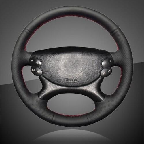 Auto Braid On The Steering Wheel Cover for Mercedes Benz E-Class W211 E230 E280 E350 CLS-Class CLS350 CLS500 Car Braiding Cover