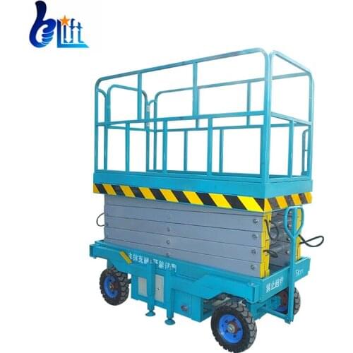 Wholesale Lifting 9m Load 450kg Mobile Semi Electric Scissor Table Lift For Sale For Workshop