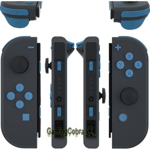 EXtremeRate Airforce Blue Full Set Buttons ABXY Direction Keys SR SL L R ZR ZL Trigger Replacement Kits for NS Switch JoyCon