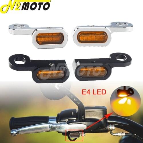 Handlebar E4 LED Turn Signals Running Light for Harley Softail Slim Street Fat Bob Low Ride Sport Glide Heritage Classic 2016-17