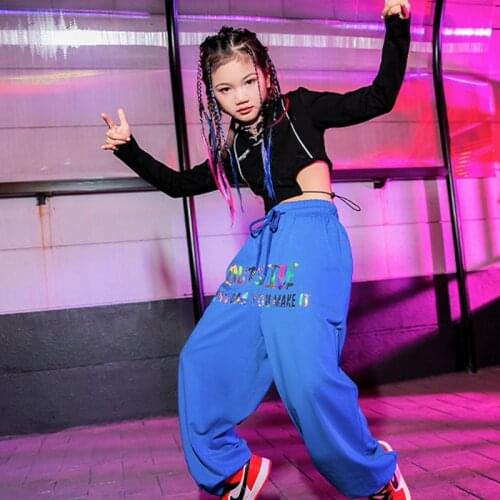 Jazz Dancing Stage Wear Cheerleaders Performance Clothing Outfit Girls Streetwear Hip Hop Street Dance practice Costumes YS1455