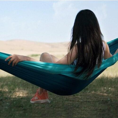 Youpin Zaofeng Outdoor Hammock Parachute Cloth Anti-rollover Swing Bed Outdoor Camping Hammock Adult Sleeping Bed Hanging Chair