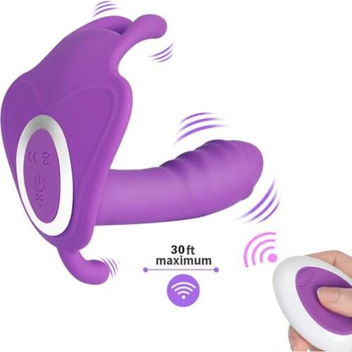 Remote Control Dildo Vibrating Panties, 10 Speed Strapon G Spot Wireless Vibrator Sex Toys, Dildo Vibrators For Women Strap on