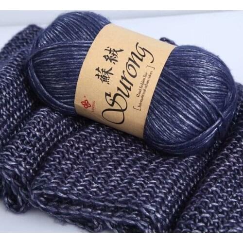 100g/ball Silk Cotton Knitting Yarn Crochet Needlework Thick Wool Thread Yarn For Hand Knitting Scarf Sweater Eco-friendly