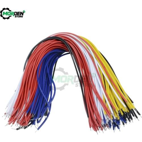 100Pcs Tin-Plated Breadboard PCB Solder Cable 26AWG 20cm Fly Jumper Wire Cable Tin Conductor Wires 1007-26AWG Connector Wire