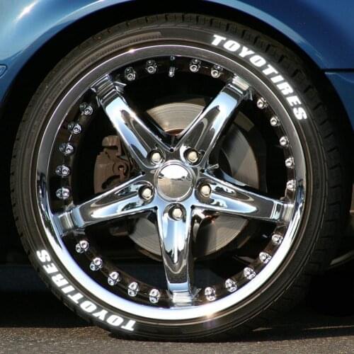 3D Car Sticker Tire Wheel Letter Sticker Night Reflective Decoration Tyre Rim Decal Tire Appearance Modification Accessories