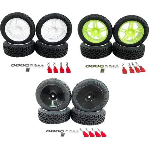 4Pack of 75mm RC Tires Wheels for WLtoys 144001 On/Off Road Car Spare Parts