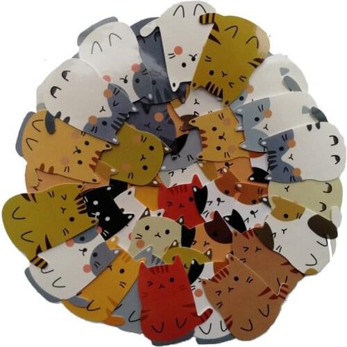 40pcs Cartoon style 2021 black cat orange cat cute fresh decoration Skateboard Luggage Fridge Phone Car Styling Sticker