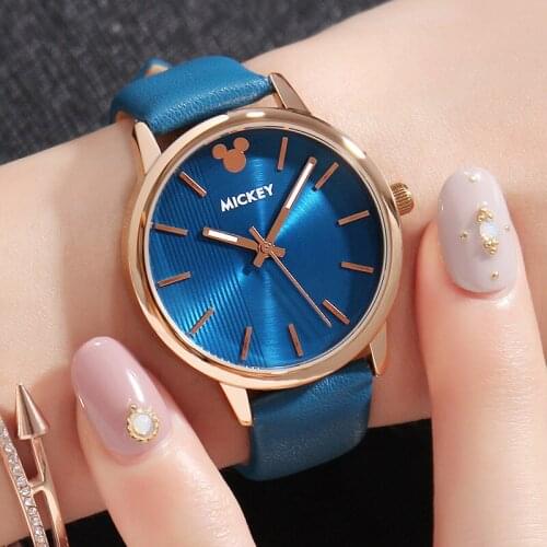 Disney Watch Genuine Leather Original Japan Quartz Movt Relojes Fashion High Quality Famous Brand Clock 30M Waterproof MK-11155