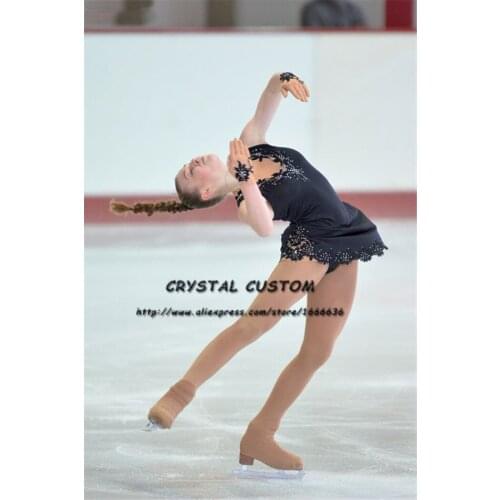 Crystal Custom Figure Skating Dress Girls New Brand Ice Skating Clothes For Competition DR4604