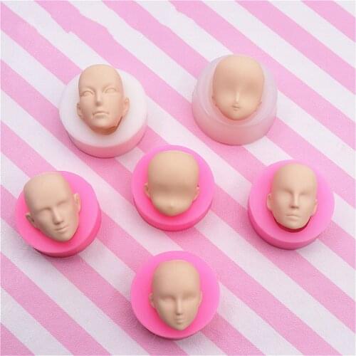 Ceramic clay, silicone face clay doll face mold cartoon proportional male face female face mold hand tools