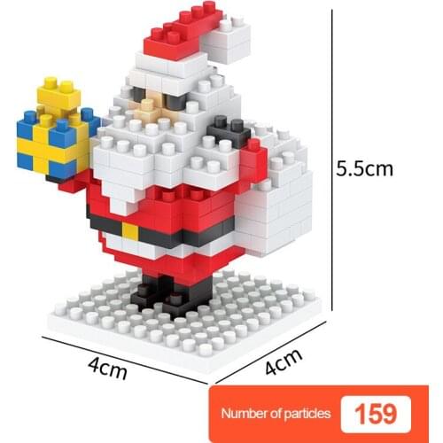 Santa Building Blocks Christmas Toys Small Particle Assembly Childrens Educational Toys Childrens Toy Blocks TSLM1