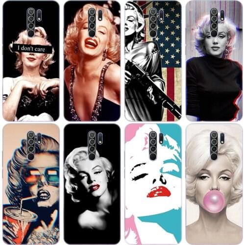 Hot Marilyn Monroe Silicone Phone Case for Xiaomi Redmi Note 10 9 Pro Max 10S 9S 8T 8 8A 9 9A 9C 9T K40 Pro 5G Soft Cover