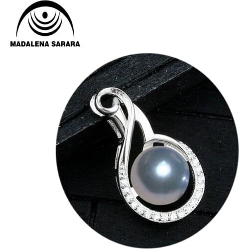 MADALENA SARARA 925 Sterling Silver and AAA Freshwater Pearl Fashion Pendant Necklace