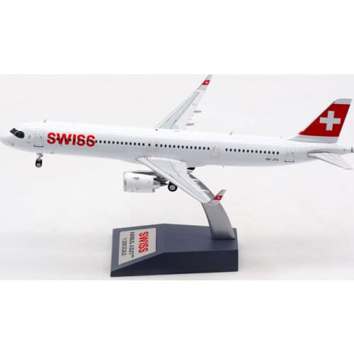 1:200 Scale Switzerland Airways A321NEO Airlines Model with Base Alloy Aircraft For Collectible Souvenir Show Gift Toys