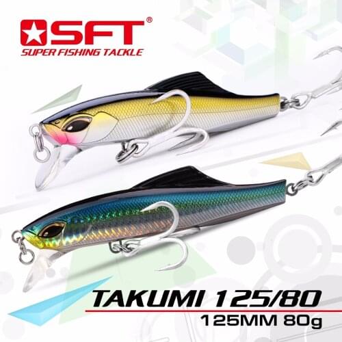 Sea Sinking Minnow Fishing Lure 125MM 80G Laser Hard Artificial Bait 3D Eyes Fishing Wobblers Wobble Big Minnow Fishing Lure