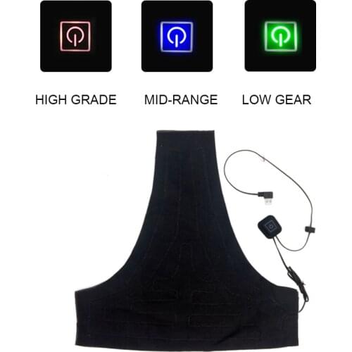 Washable USB Electric Heating Vest Pad 3 Gear DIY Thermal Pad for Outdoor Heated Jacket Warm Gear Clothing