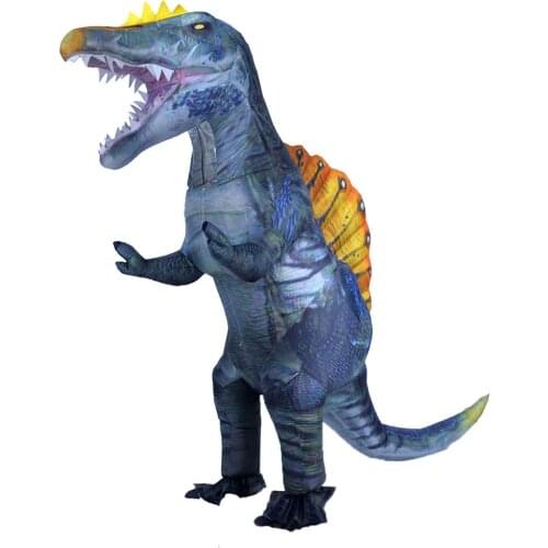 JYZCOS Inflatable Spinosaurus Dinosaur Costume for Adult Blow Up Halloween Costumes Fancy Dress Party Cosplay Suit