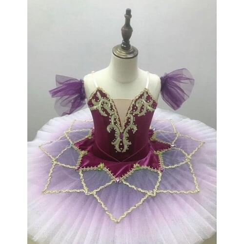 New Ballet skirt Professional classical Pancake Tutu costumes Flower fairy dance dress