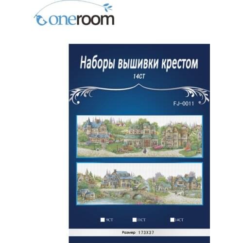 Top Quality Lovely Counted Cross Stitch Kit Dimensions European Town Similar dmc threads