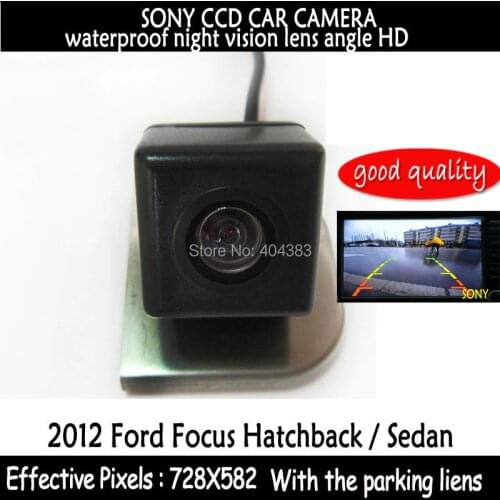 Parking Assistance for SONY CCD HD Car Rear View Reverse Backup Color Camera night vision for 2012 Ford Focus Hatchback / Sedan