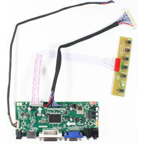 HD MI VGA DVI LCD Controller Board For 19inch LQ190E1LW61 1280x1024 LCD Screen