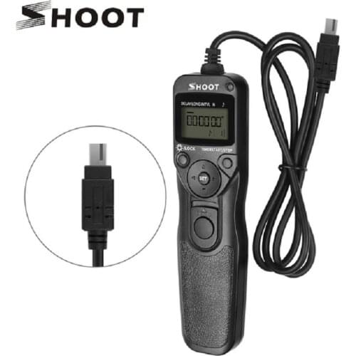 SHOOT MC-DC2 Camera Timer Remote Shutter for Nikon D3100 D7000 D3200 D5000 D5100 D5200 Z6 Z7 Digital SLR Camera Accessories