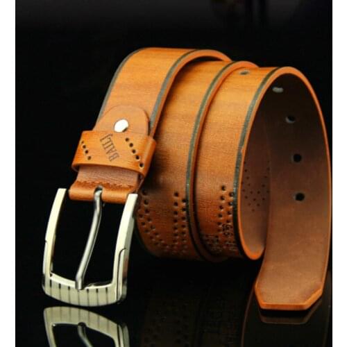 Belt Male Fashion Leather Belt Men Male Genuine Leather Strap Luxury Pin Buckle Mens Belt Cummerbunds Ceinture Homme Business