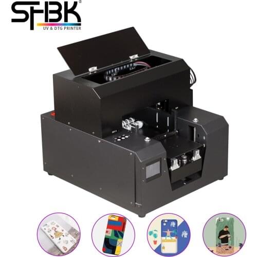 SHBK automatic a4 flatbed and cylinder bottle printer/uv printer phone case/mobil phone case printer