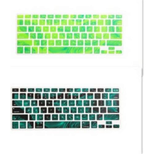 Fresh Tree Leaf Design Silicone Laptop Keyboard Skin Protector Cover Protective Film Guard For Macbook Pro Air Retina 13 15 17