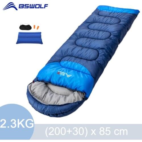 BSWOLF Camping Sleeping Bag Ultralight Waterproof Winter Warm Envelope Backpacking Sleeping Bag for Outdoor Traveling Hiking