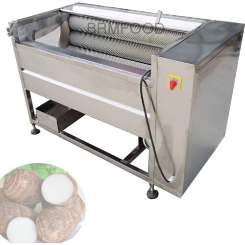 High Capacity Pepper Tomato Potato Ginger Pumpkin Seafood Vegetable Soft Brush Washing Peeling Machine