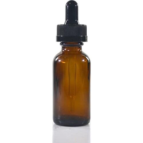 YTP196 30ml clear brown glass amber clear blue green boston glass dropper bottle with childproof cap eliquide