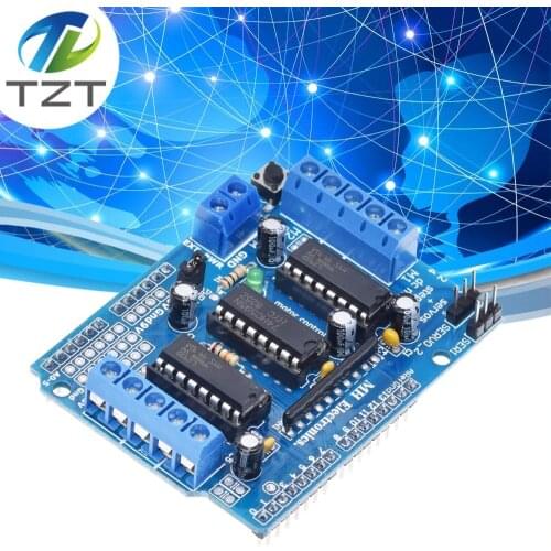 TZT L293D motor control shield motor drive expansion board FOR Arduino motor shield
