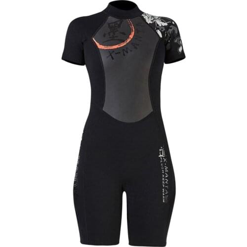 Women Shorty Wetsuit Premium Diving Jumpsuit Dive Suit Warm Jumpsuit Shorts Wetsuit Surfing Swimming Diving Suit for Diving