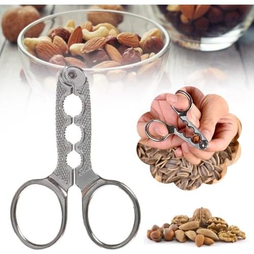 1pc Creative Zinc Alloy Melon Seed Cracker Sunflower Seed Nut Pliers Sheller Scissor Nutcracker Nut Opener Kitchen Hand Tool