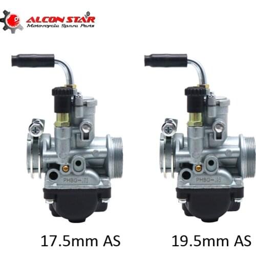Alconstar- Motorcycle Scooter Moped Carburetor 4 Stroke 50cc-80cc Engine Parts For Dellorto PHBG 17.5mm AS /19.5mm AS Racing