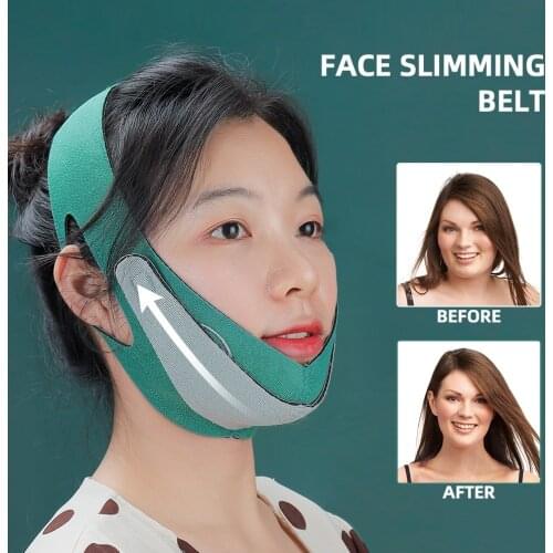 Face Slimming Bandage Graphene Layer V-Face Skin Lifting Belt Chin V-line Up Anti-Swelling Double Chin Removal Tightening Belt