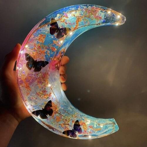 Large Moon Epoxy Resin Mold Designer DIY Home Decoration Silicone Mold for Resin Pastry Pottery Ceramic Concrete Moldes Para