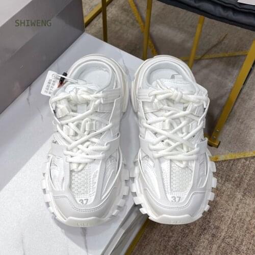 Brand Design Shoes Men/Women 2021 Fashion Sneakers Sport Casual Trainers Ladies Chunky Sneakers Breathable Half slippers