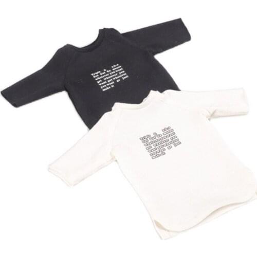 CCTOYS CC006 1/6 Scale Soldier Costume Model Trendy Korean T-shirt Top Loose Printed T-shirt for 12" Action Figure Model Doll